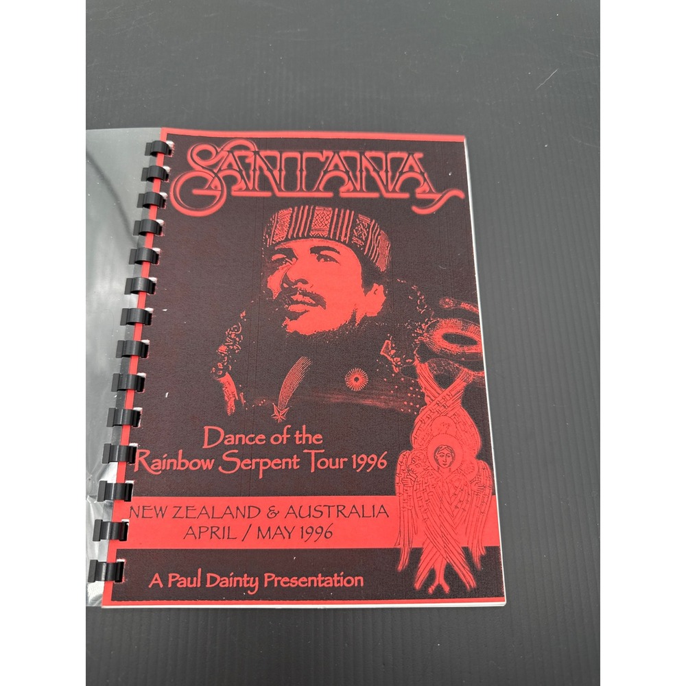 Santana 1996 Dance of the Rainbow Serpent Tour Itinerary Australia NZ Crew Book